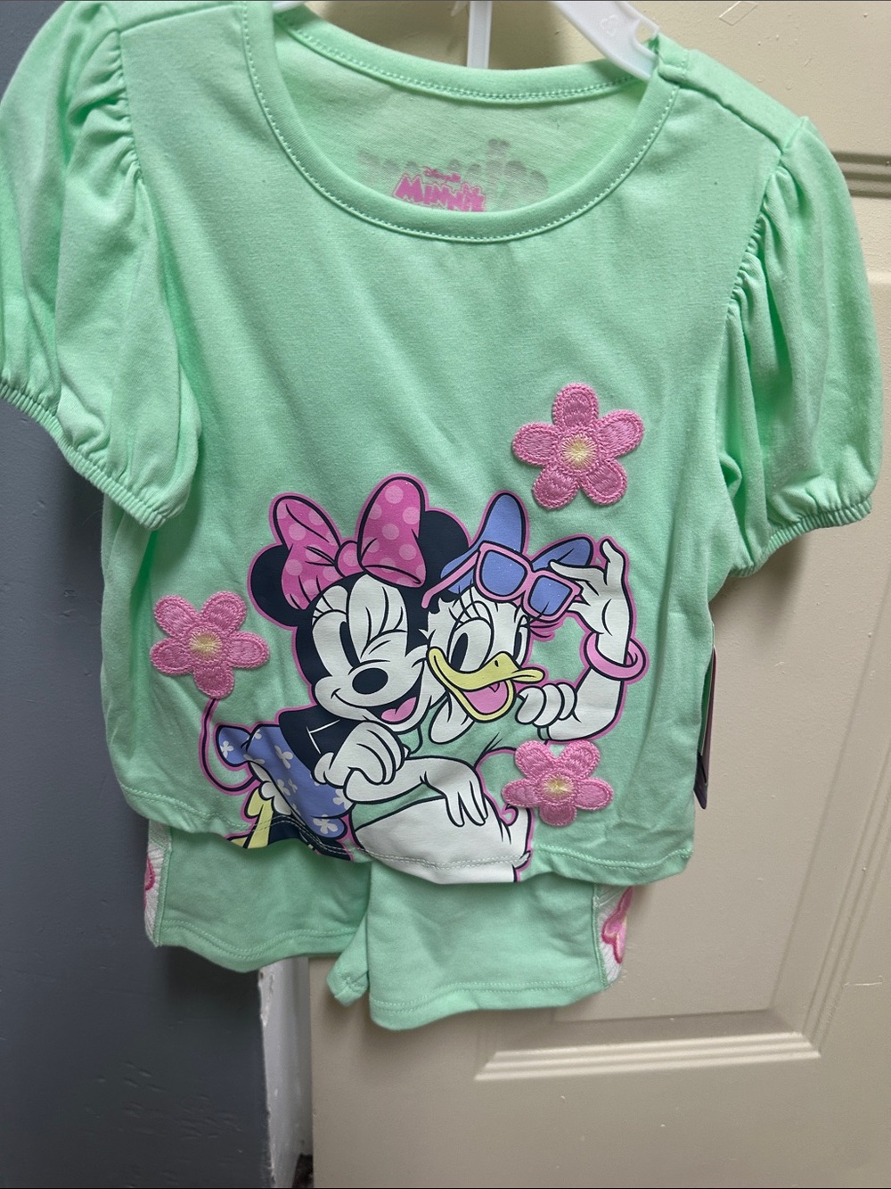 Disney Mint Green Minnie & Daisy Short Sleeve Tee